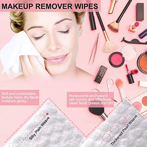 Amisley Disposable Face Towel, Ultra Soft Washcloths, 120Pcs Unscented Baby D...