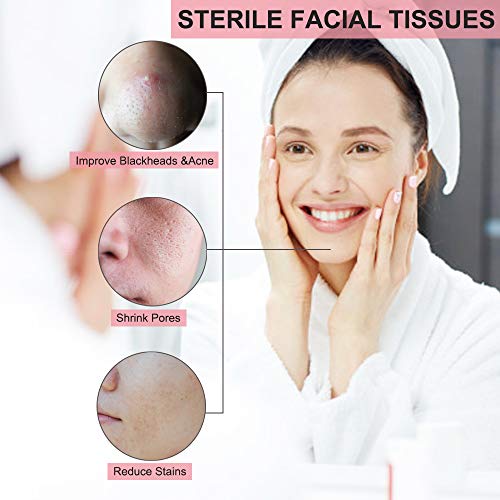 Amisley Disposable Face Towel, Ultra Soft Washcloths, 120Pcs Unscented Baby D...