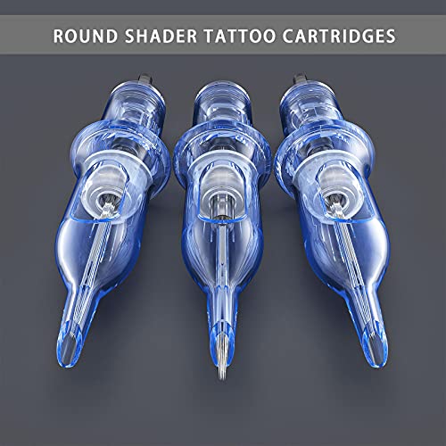 A-minusone 40Pcs Mixed Size #1203RS 05RS 07RS 09RS Tattoo Cartridge Needles 1...