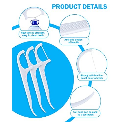 Floss Pick Dispenser, Childrens Floss，Pop-Up Automatic Holder with 88 Count ...