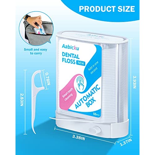 Floss Pick Dispenser, Childrens Floss，Pop-Up Automatic Holder with 88 Count ...