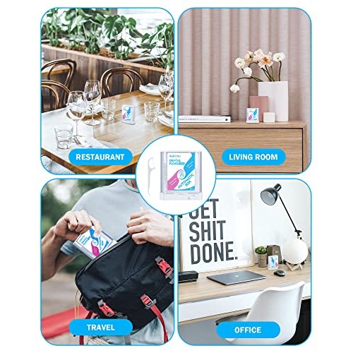 Floss Pick Dispenser, Childrens Floss，Pop-Up Automatic Holder with 88 Count ...