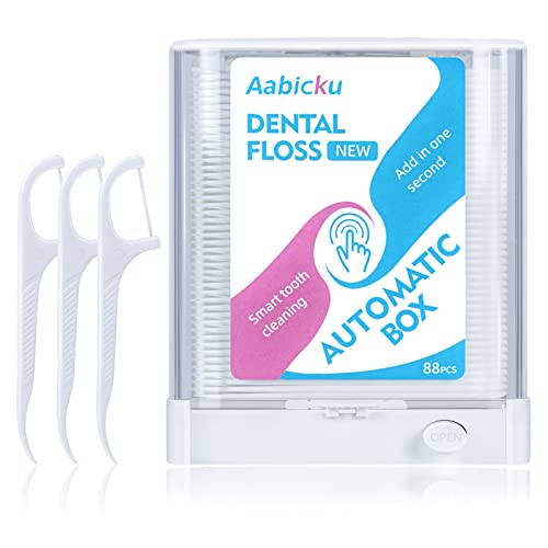 Floss Pick Dispenser, Childrens Floss，Pop-Up Automatic Holder with 88 Count ...