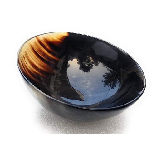 AAN Real Horn Shave Bowl Lathering Up Shaving Soap Cup Bowls Mug Palm Dish Ha...