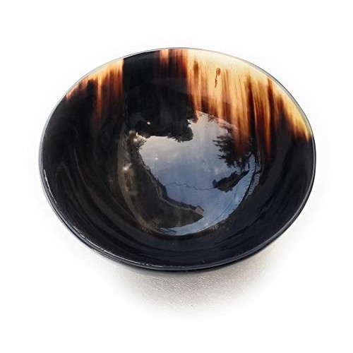 AAN Real Horn Shave Bowl Lathering Up Shaving Soap Cup Bowls Mug Palm Dish Ha...