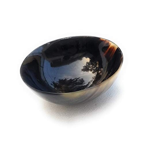 AAN Real Horn Shave Bowl Lathering Up Shaving Soap Cup Bowls Mug Palm Dish Ha...