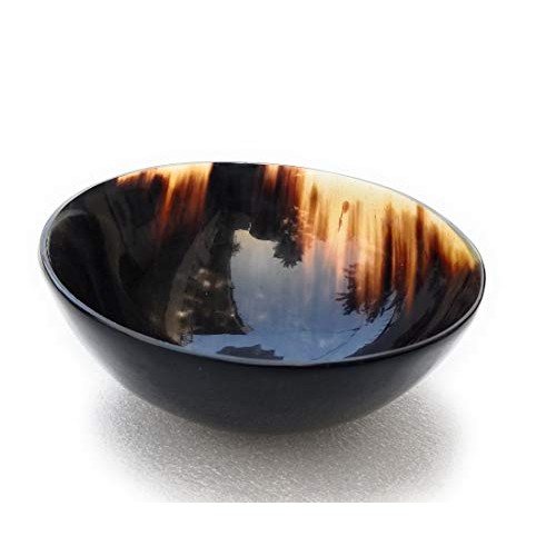 AAN Real Horn Shave Bowl Lathering Up Shaving Soap Cup Bowls Mug Palm Dish Ha...