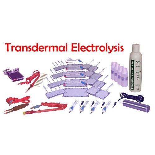 Aavexx transdermal electrolysis patch kit for permanent hair removal.