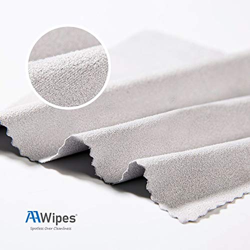 AAwipes Eyeglasses Cleaning Cloth Glasses Cloths Bulk 100 Pack (5.5"x5.5", Li...