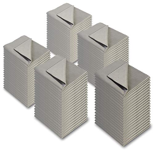 AAwipes Eyeglasses Cleaning Cloth Glasses Cloths Bulk 100 Pack (5.5"x5.5", Li...