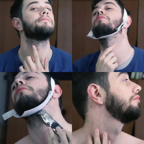 Aberlite FlexShaper - Beard Shaper Neckline Guide - Hands-Free & Flexible - T...