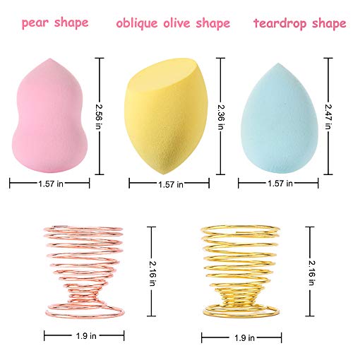 Abgream 24pcs Makeup Sponge Blender Set - 21 Pcs Latex-Free Vegan Sponges wit...