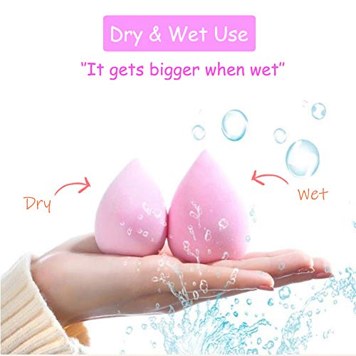 Abgream 24pcs Makeup Sponge Blender Set - 21 Pcs Latex-Free Vegan Sponges wit...