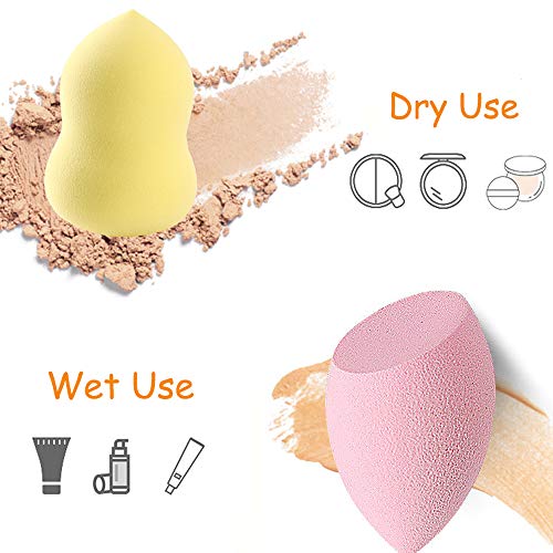 Abgream 24pcs Makeup Sponge Blender Set - 21 Pcs Latex-Free Vegan Sponges wit...