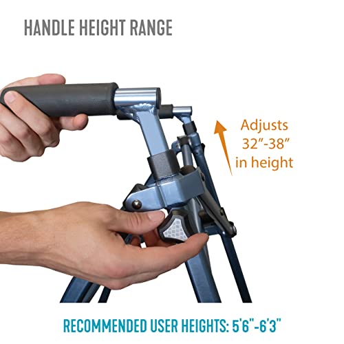 Able Life Space Saver Walker, Lightweight Folding Mobility Rolling Walker for...