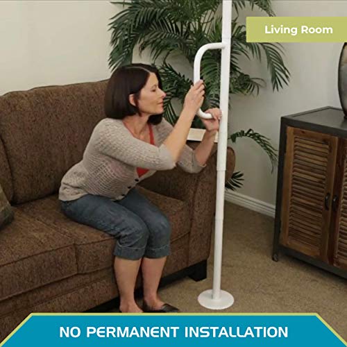 Able Life Universal Floor to Ceiling Grab Bar, Elderly Tension Mounted Floor ...