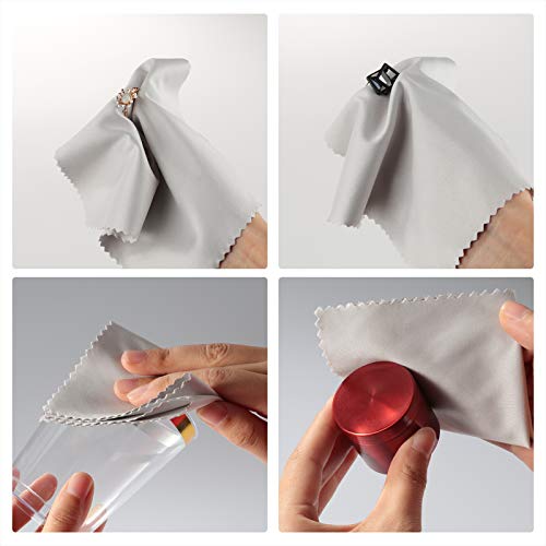 18 Pack Premium Microfiber Cleaning Cloths, Lintfree Fiber Cleaning Cloth for...