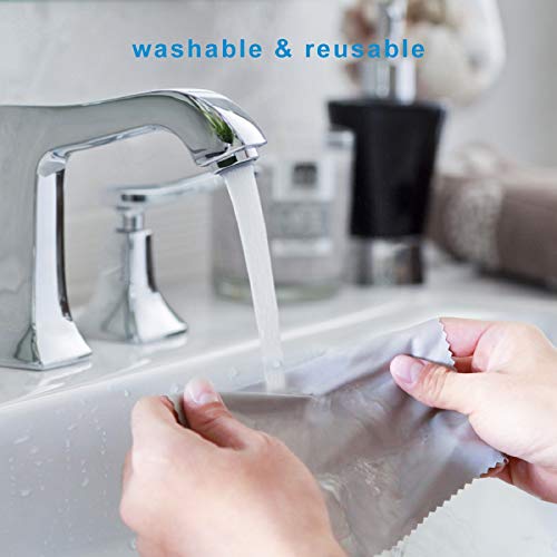 18 Pack Premium Microfiber Cleaning Cloths, Lintfree Fiber Cleaning Cloth for...