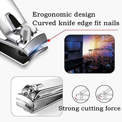 Manicure Set Men Nail Clipper Set 8in1 Stainless Steel Nail Clippers Kit Pers...