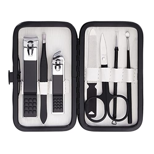 Manicure Set Men Nail Clipper Set 8in1 Stainless Steel Nail Clippers Kit Pers...