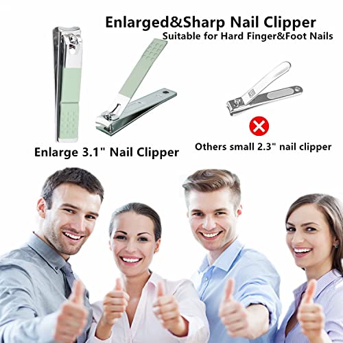 Manicure Set Men Women Nail Clipper Set 8in1 Stainless Steel Toe Finger Nail ...