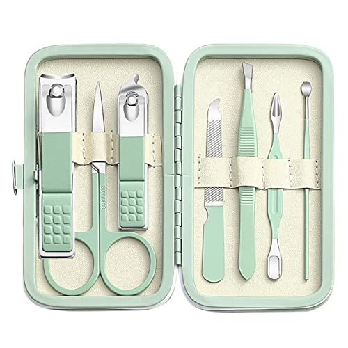 Manicure Set Men Women Nail Clipper Set 8in1 Stainless Steel Toe Finger Nail ...