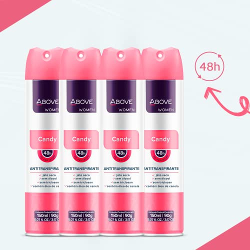Above Spray Deodorant for Women (Candy) -48 Hour Deodorants & Antiperspirants...