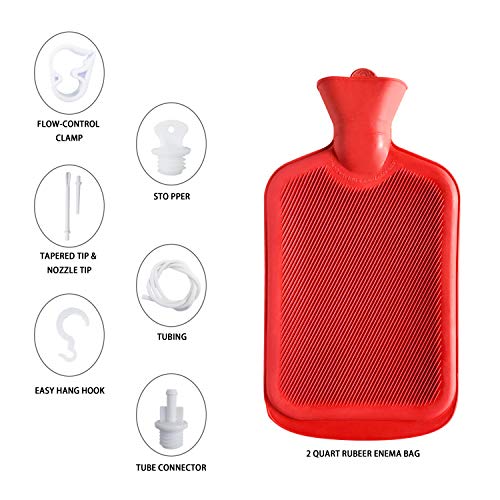 Abyclean Enema Bag Kit Rubber Anal Douche Vaginal Douche Enema Cleaner for Wo...