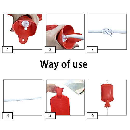 Abyclean Enema Bag Kit Rubber Anal Douche Vaginal Douche Enema Cleaner for Wo...