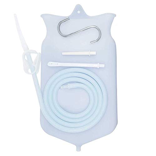 Abyclean Non-Toxic Silicone Enema Bag Kit BPA and Phthalates Free Anal Douche...