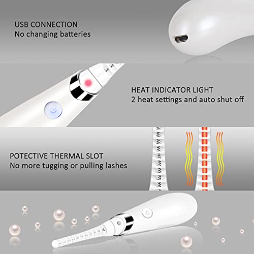 Acavado Heated Eyelash Curler, Electric Eyelash Curler Electronic Eye Lashes ...