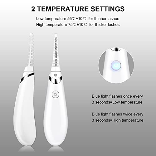 Acavado Heated Eyelash Curler, Electric Eyelash Curler Electronic Eye Lashes ...