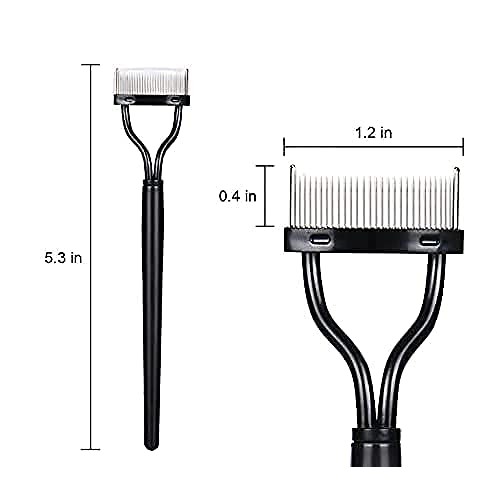 Eyelash Brush Comb Separator, Acavado Eyelash Eyebrow Mascara Brush and Comb ...