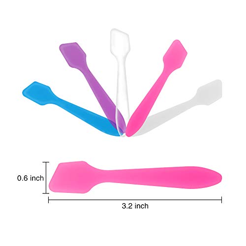 150 Pack Mini Makeup Spatulas, Reusable Cream Tip Spatulas Frosted Cosmetic S...