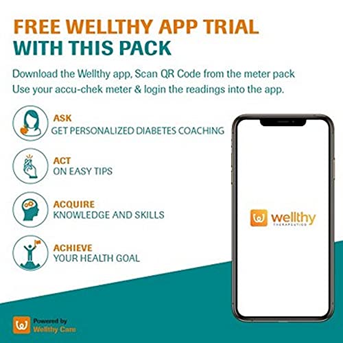 Accu-Chek Active Blood Glucose Meter Kit (Multicolor)( Vial of 10 strips free)