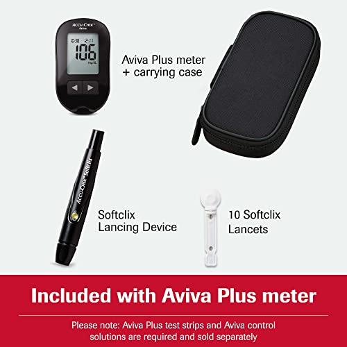 Accu-Chek Aviva Meter Blood Glucose Diabetes Testing Kit with Aviva Meter, So...