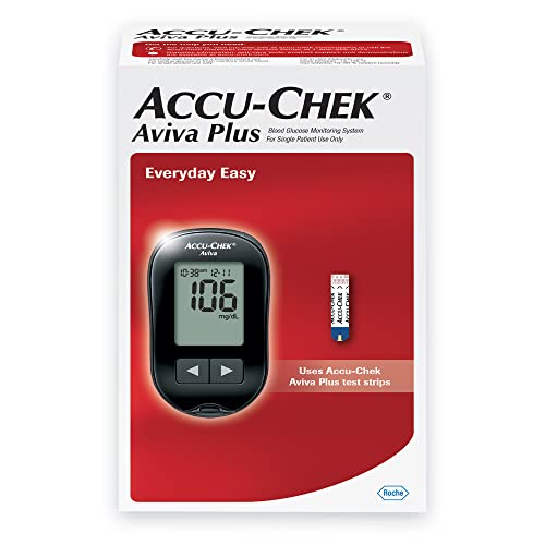 Accu-Chek Aviva Meter Blood Glucose Diabetes Testing Kit with Aviva Meter, So...