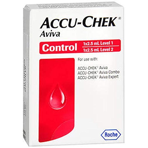 Roche Accu-Check Aviva Glucose Control Solution, 2 Vials