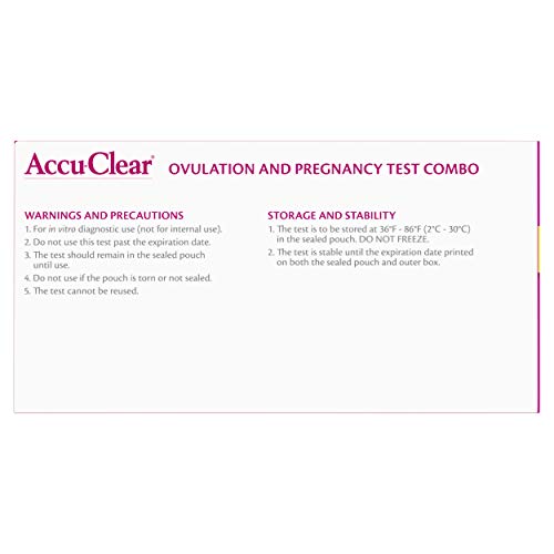 Accu-Clear 50 Ovulation and 20 Pregnancy Test Strips Over 99% Accurate, 70 Count
