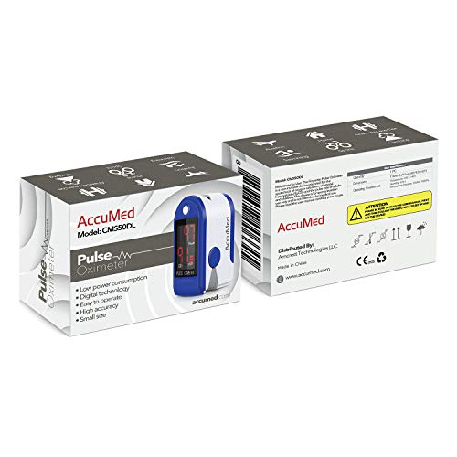AccuMed CMS-50DL Fingertip Pulse Oximeter Blood Oxygen SpO2 Sports and Aviati...