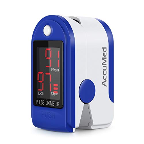 AccuMed CMS-50DL Fingertip Pulse Oximeter Blood Oxygen SpO2 Sports and Aviati...
