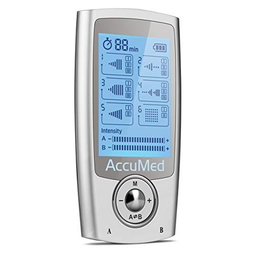 AccuMed Rechargeable Tens Unit Muscle Stimulator EMS Electronic Pulse Massage...
