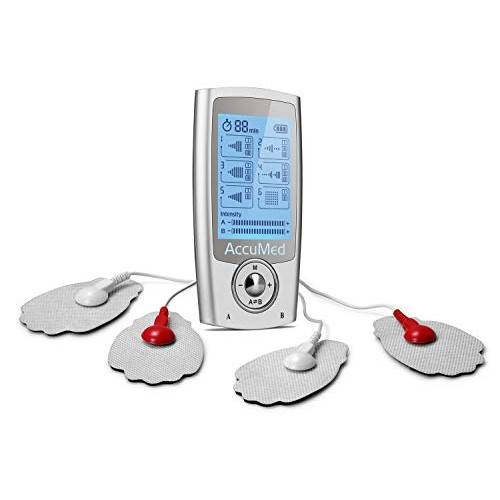AccuMed Rechargeable Tens Unit Muscle Stimulator EMS Electronic Pulse Massage...