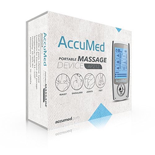 AccuMed Rechargeable Tens Unit Muscle Stimulator EMS Electronic Pulse Massage...