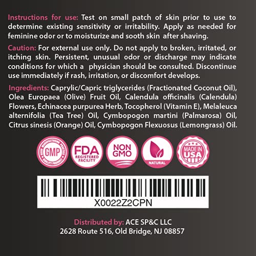 pHresh All Natural Feminine Spray - Supports Symptoms of Odor, Itch & Irritat...