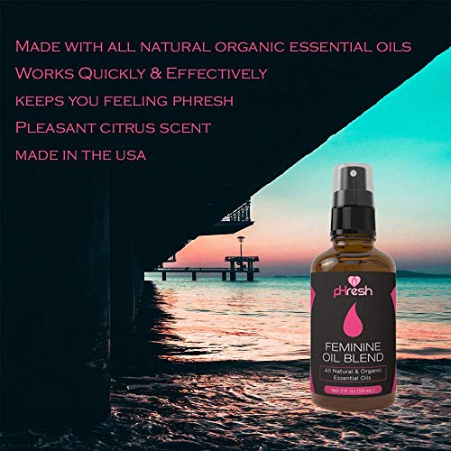 pHresh All Natural Feminine Spray - Supports Symptoms of Odor, Itch & Irritat...