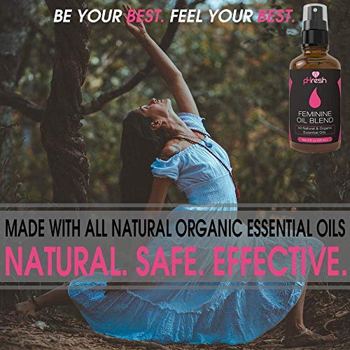 pHresh All Natural Feminine Spray - Supports Symptoms of Odor, Itch & Irritat...