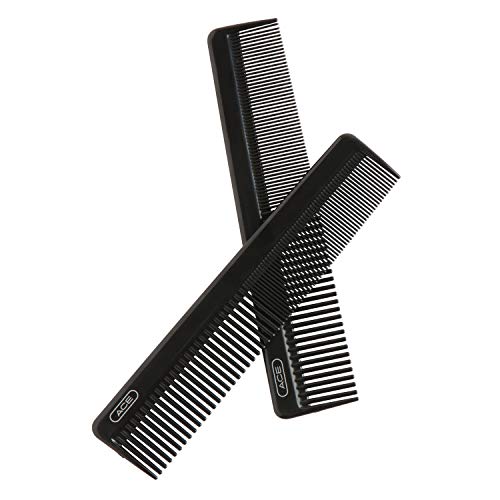 Ace Hair Dressing Comb - 7.5 Inch, Black - Great for All Hair Types - Fine Co...