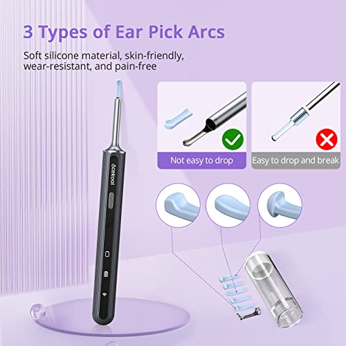 Ear Wax Removal Tool Camera, Acekool Ear Cleaner with 6 Pcs Ear Set, 1080P HD...