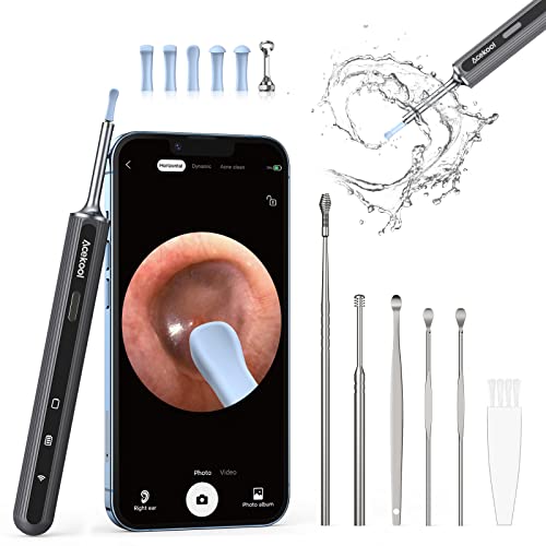 Ear Wax Removal Tool Camera, Acekool Ear Cleaner with 6 Pcs Ear Set, 1080P HD...